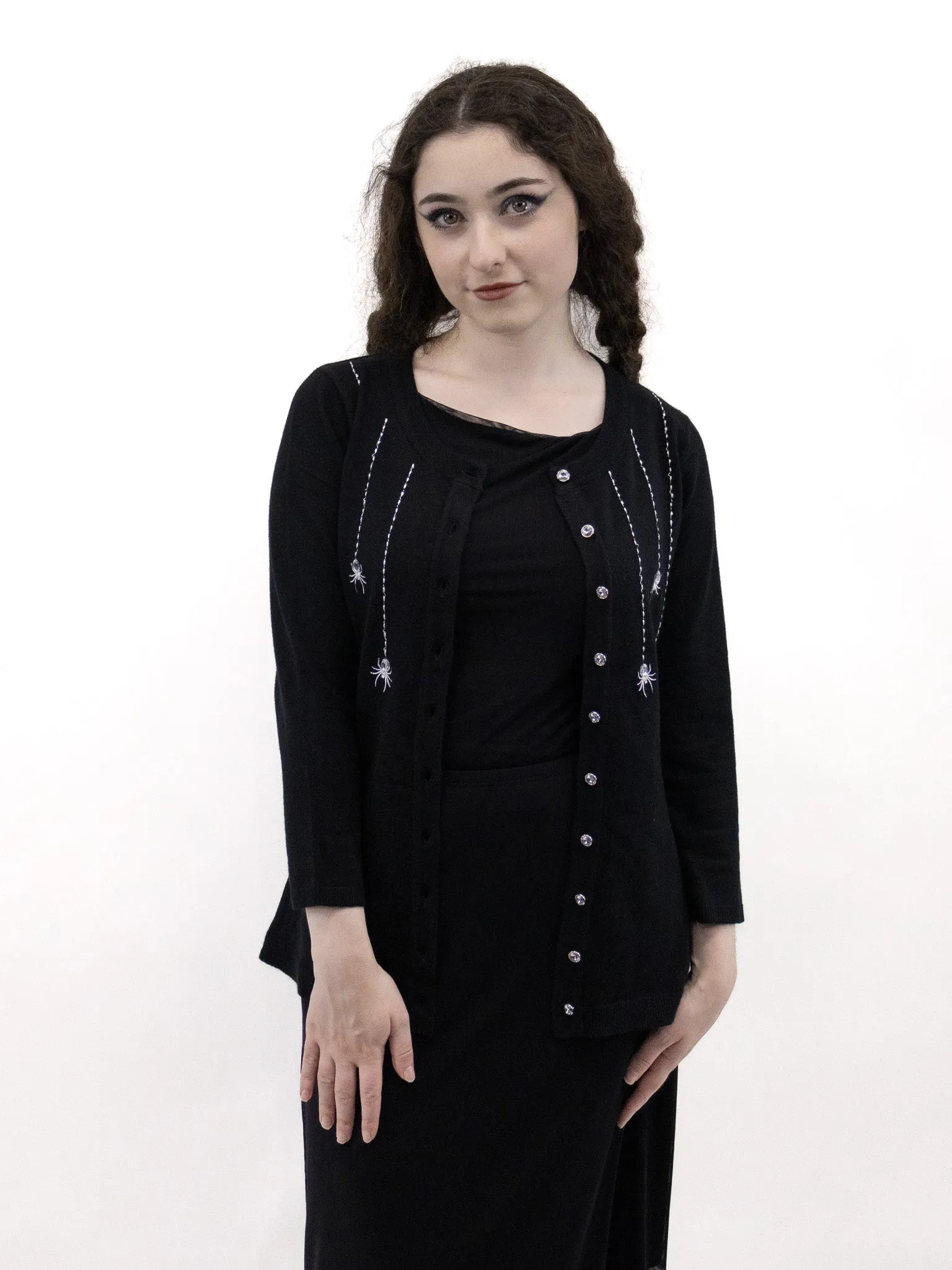 Spider's Silk Embroidered Cardigan