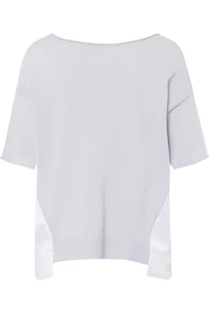 SS25 Tuzzi Grey Panel Blouse