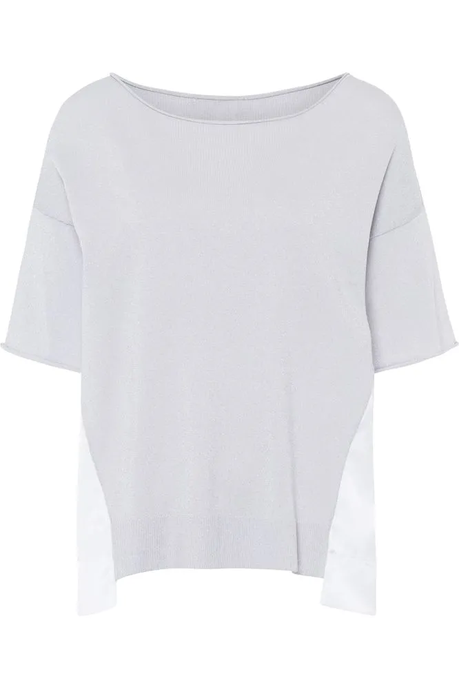 SS25 Tuzzi Grey Panel Blouse