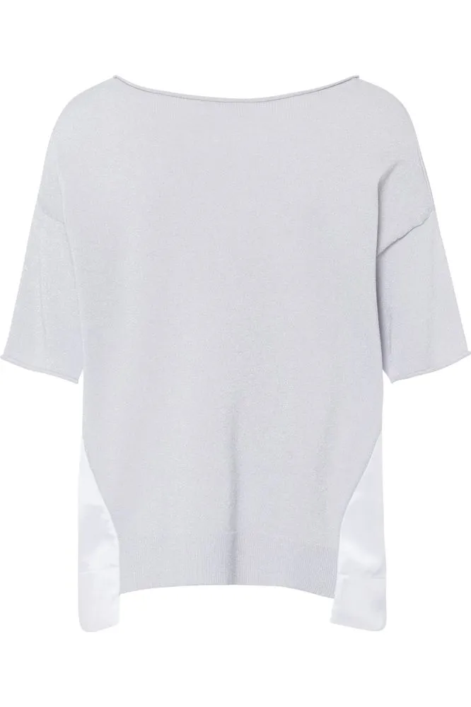 SS25 Tuzzi Grey Panel Blouse