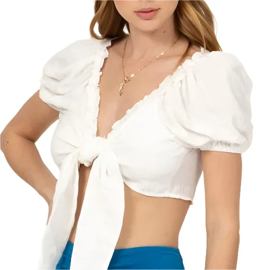 Summer Days Short Sleeve Crop Top