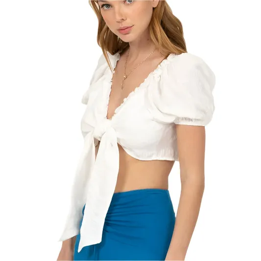Summer Days Short Sleeve Crop Top