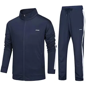 Tracksuit Men 2 Piece Running Suit Tracksuit For Men Sweatshirt Jackets Casual Jackets Gym Jacket Tracksuit Athletic Pants Set For Men Sweatsuit Yoga Suit