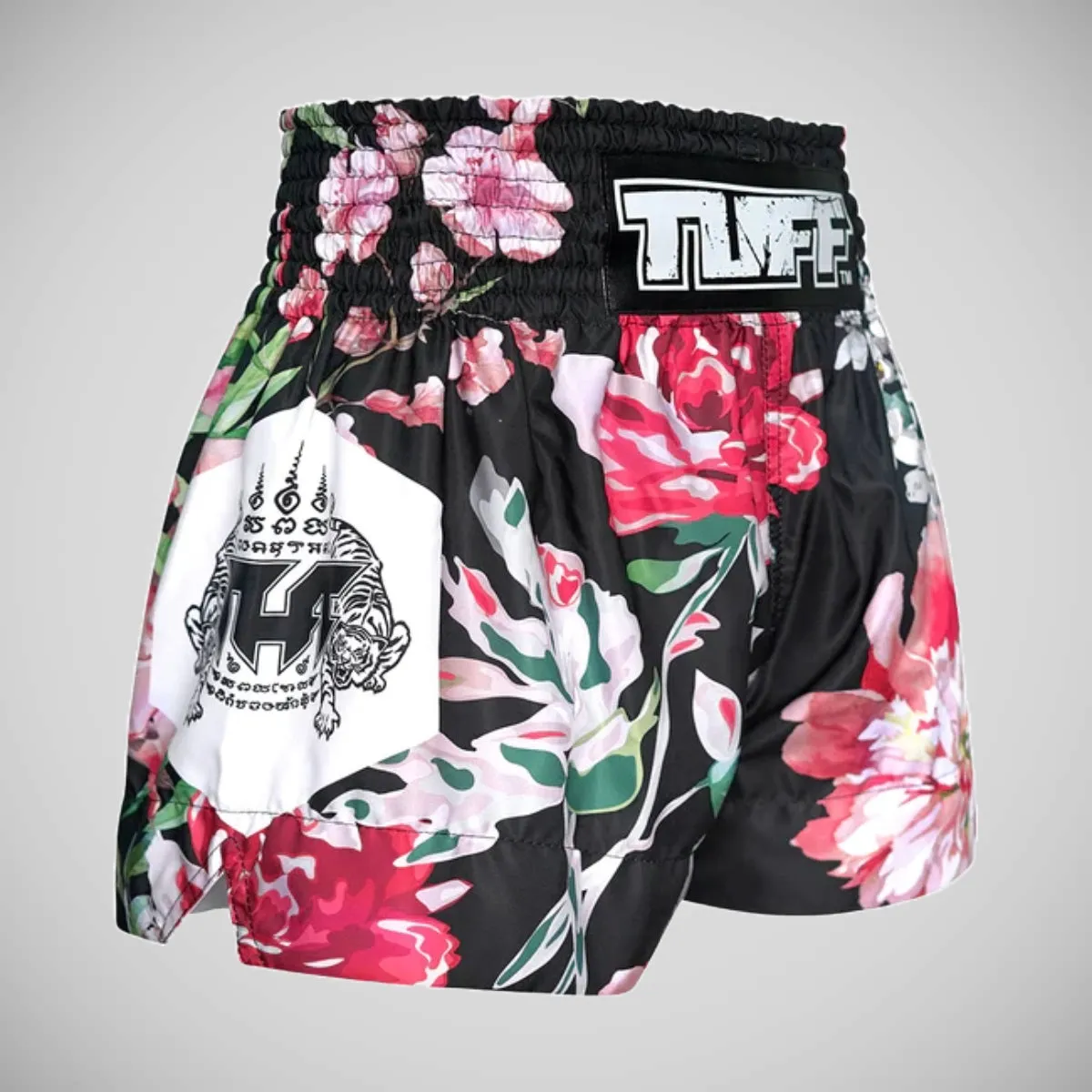 TUFF Sport MS655 Wild Thorns Muay Thai Shorts Black