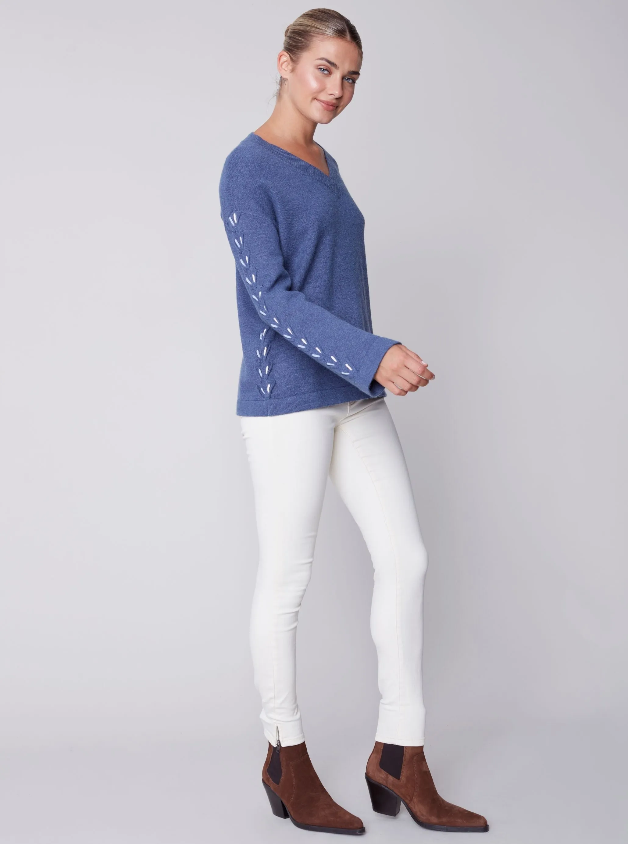 V Neck Wide Sleeve [H Denim-C2589]