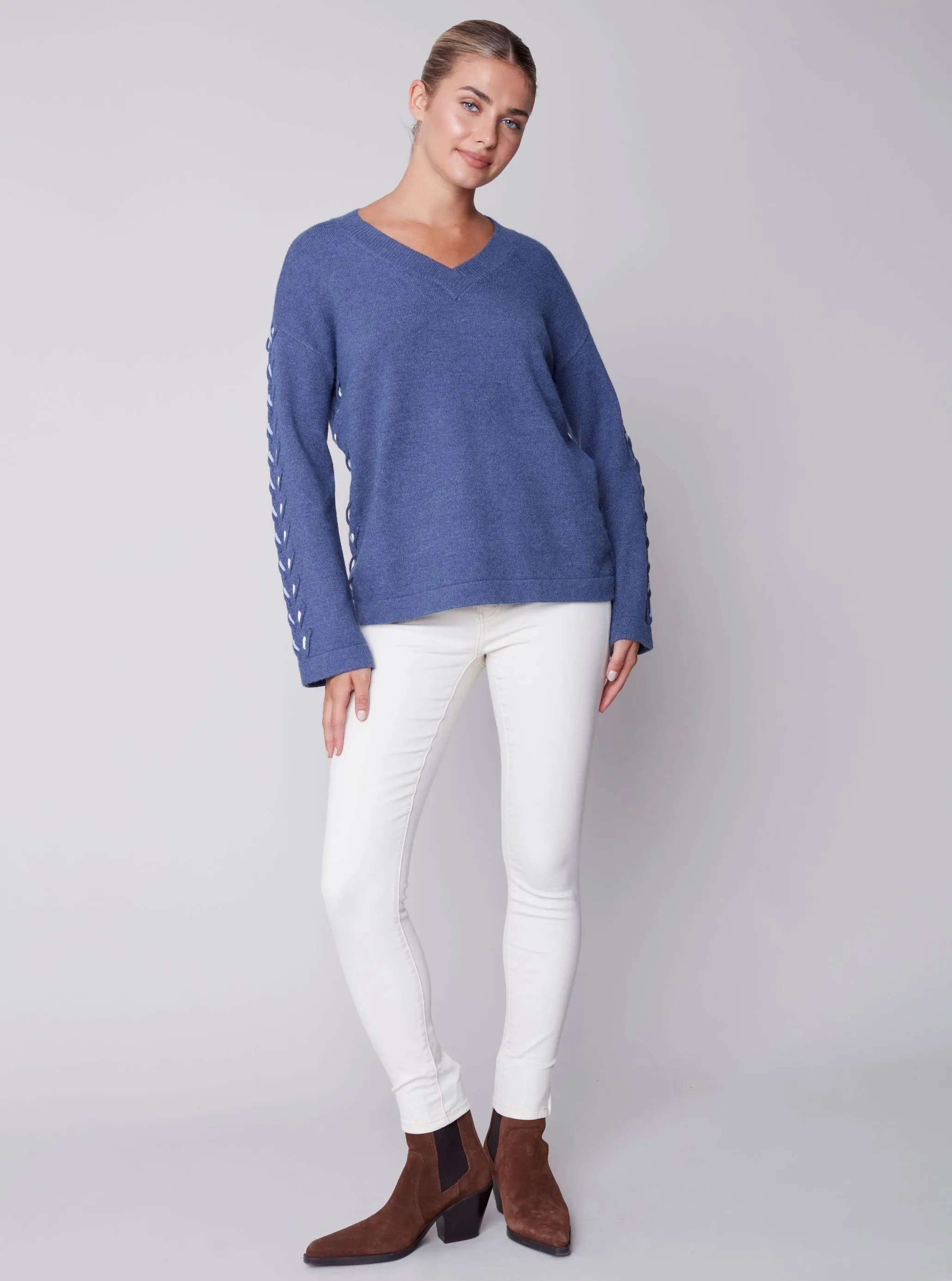 V Neck Wide Sleeve [H Denim-C2589]