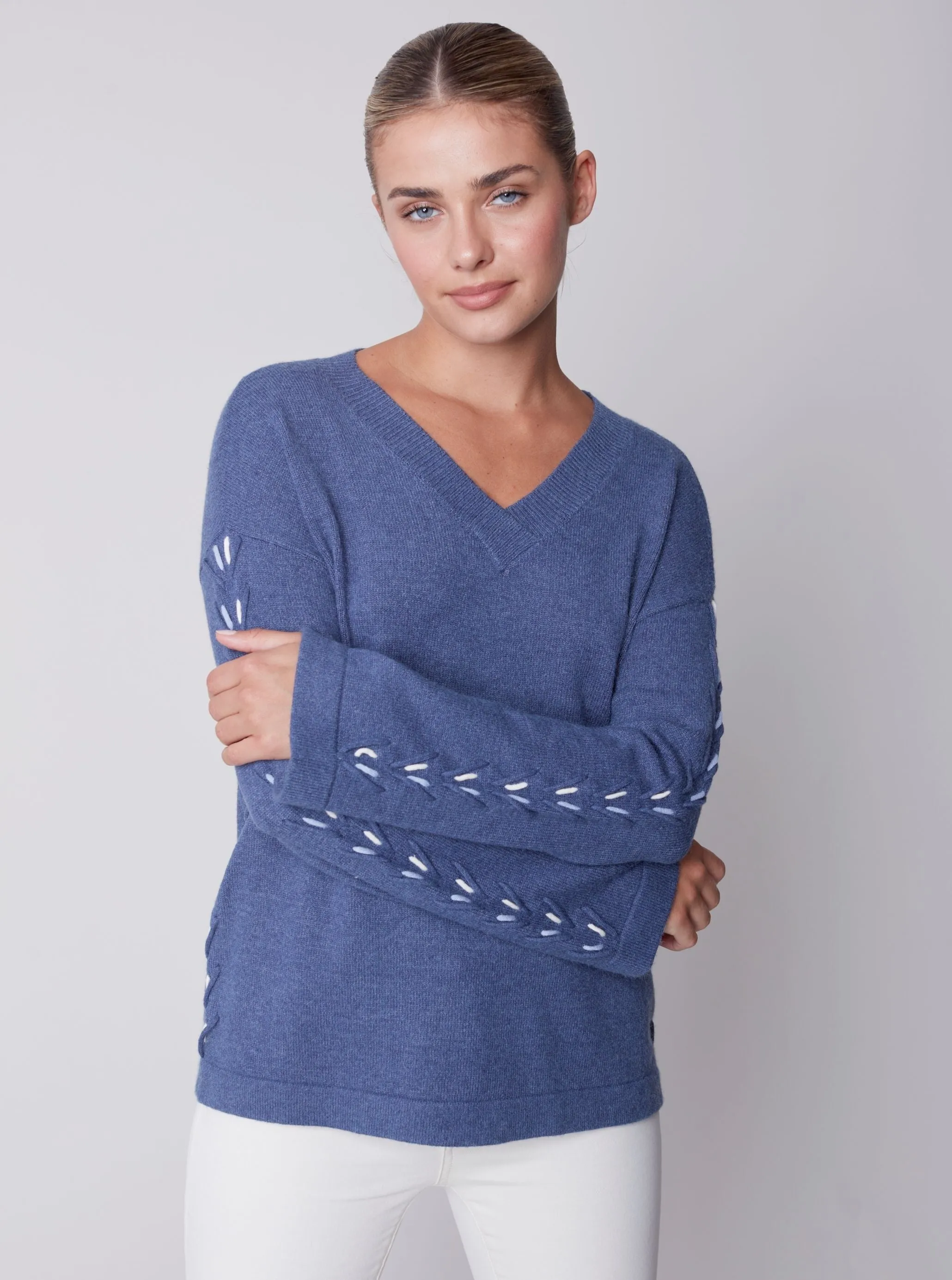 V Neck Wide Sleeve [H Denim-C2589]
