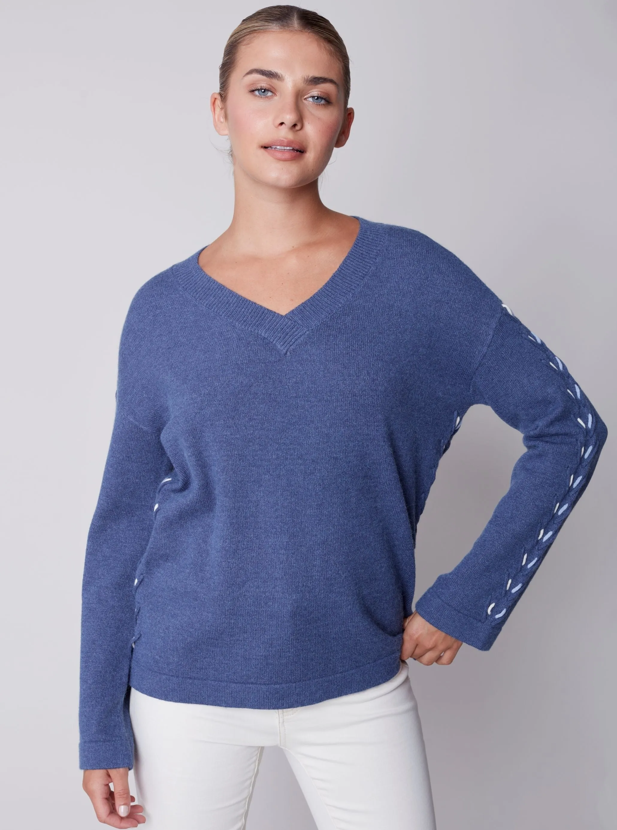 V Neck Wide Sleeve [H Denim-C2589]