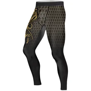 Viking Fenrir Symbol Rune Men's Compression Leggings