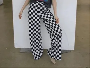 Women's Checker Trouser Pants