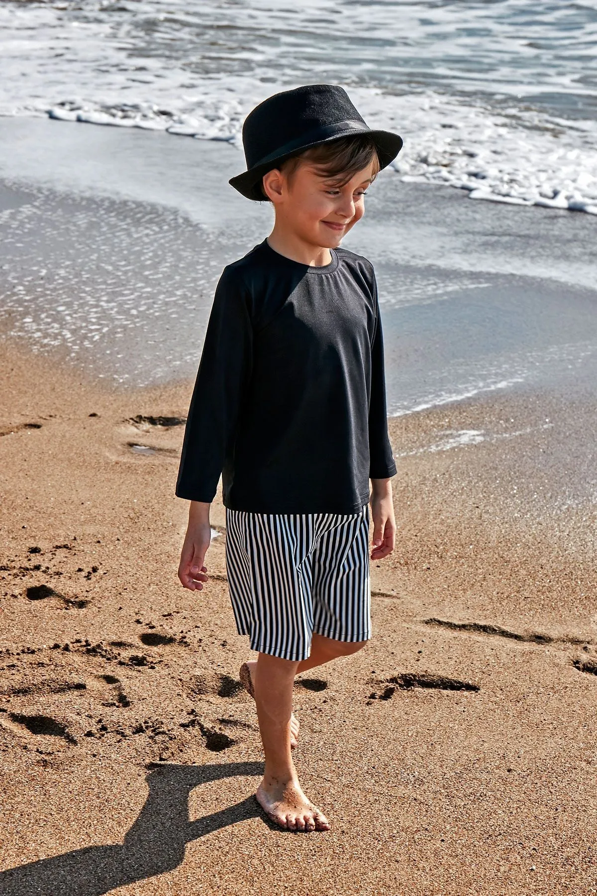 Woven Navy Boys Shorts B2432