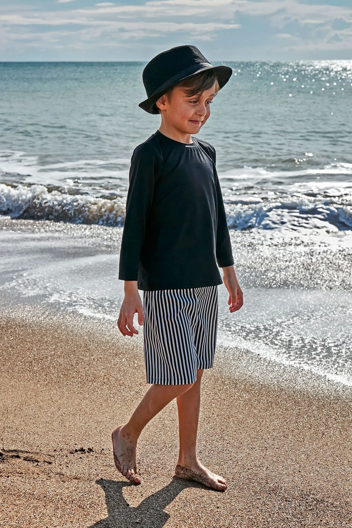 Woven Navy Boys Shorts B2432