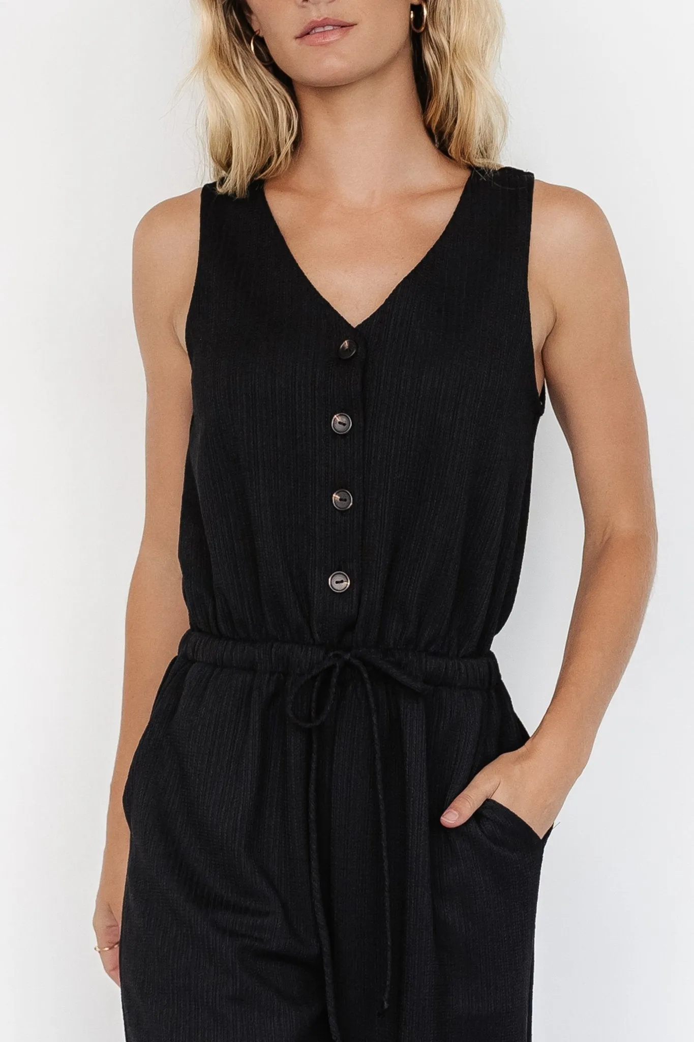 Ziva Tank Jumpsuit | Black